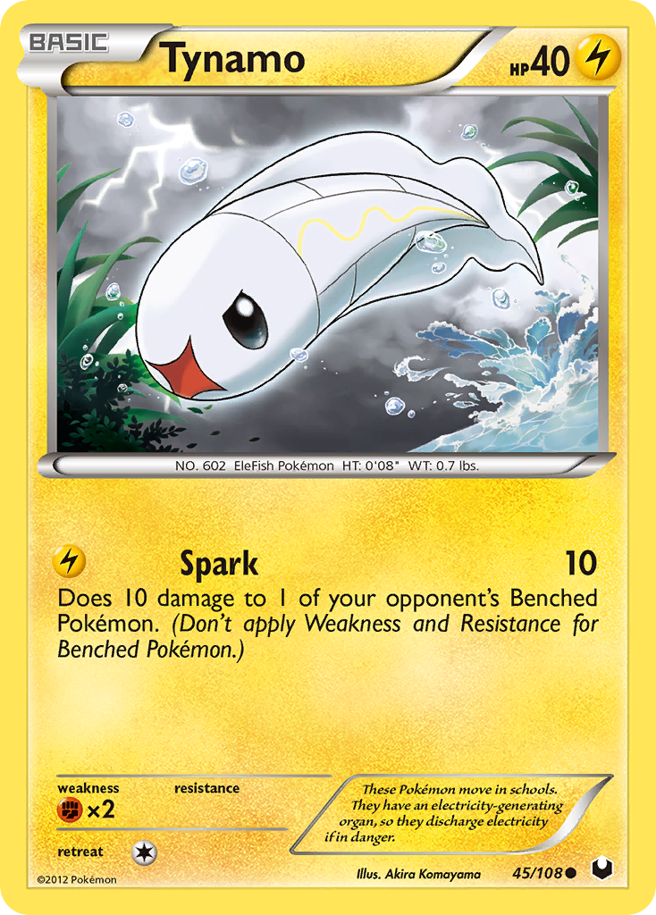 Tynamo (45/108) [Black & White: Dark Explorers] - Destination Retro