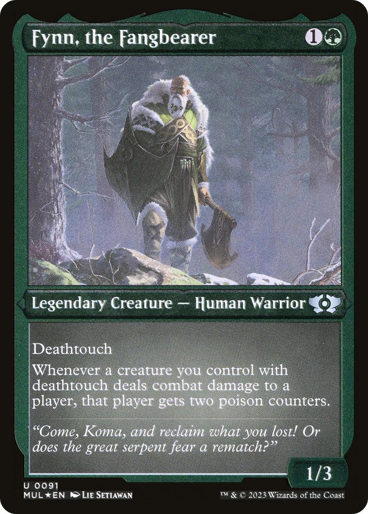 Fynn, the Fangbearer (Foil Etched) [Multiverse Legends] - Destination Retro