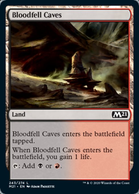 Bloodfell Caves [Core Set 2021] - Destination Retro