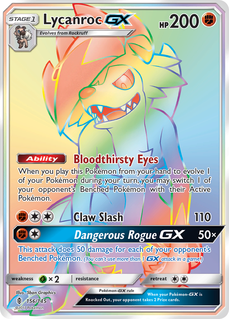 Lycanroc GX (156/145) [Sun & Moon: Guardians Rising] - Destination Retro