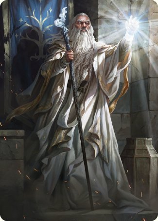 Gandalf the White Art Card [The Lord of the Rings: Tales of Middle-earth Art Series] - Destination Retro