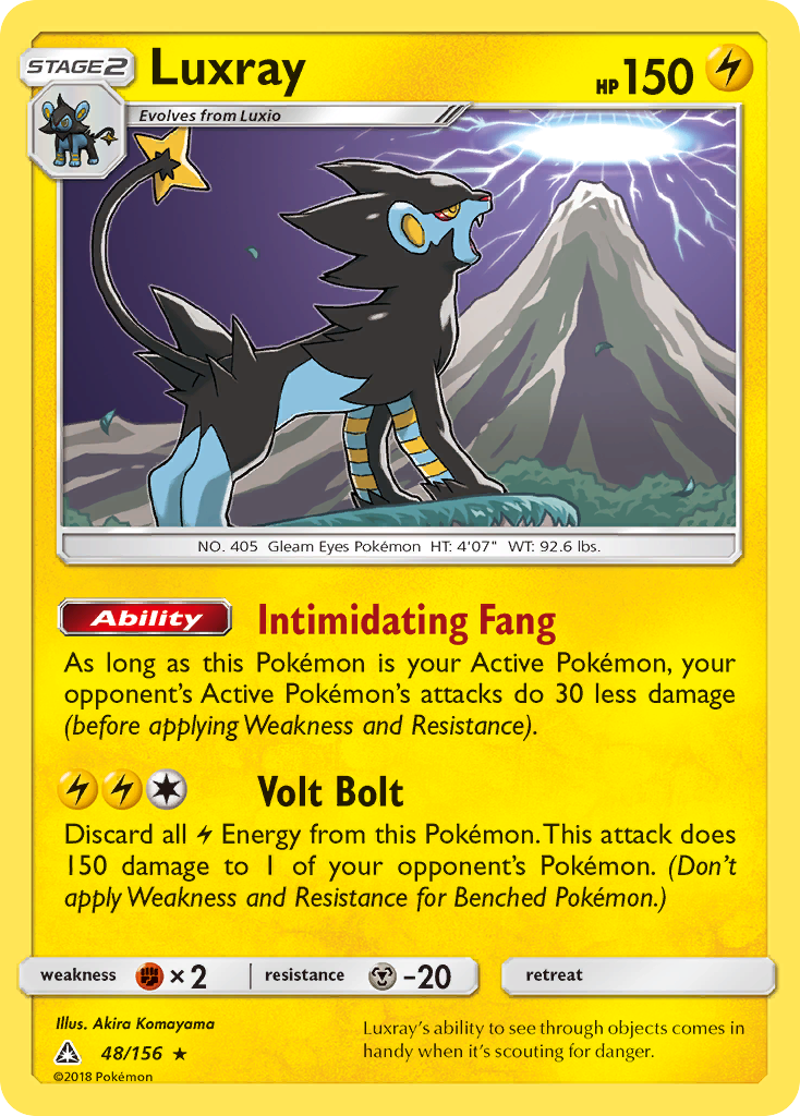 Luxray (48/156) [Sun & Moon: Ultra Prism] - Destination Retro