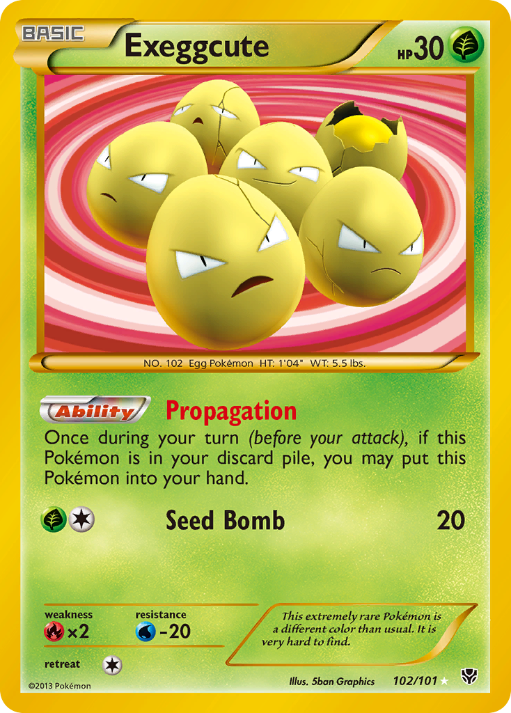 Exeggcute (102/101) [Black & White: Plasma Blast] - Destination Retro