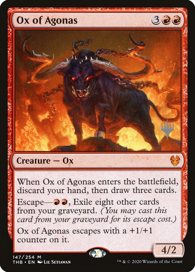 Ox of Agonas (Promo Pack) [Theros Beyond Death Promos] - Destination Retro