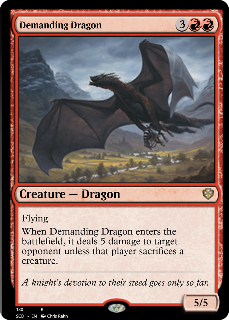 Demanding Dragon [Starter Commander Decks] - Destination Retro
