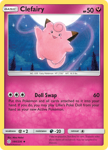 Clefairy (144/236) [Sun & Moon: Cosmic Eclipse] - Destination Retro