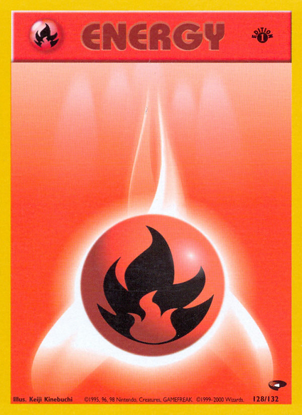 Fire Energy (128/132) [Gym Challenge 1st Edition] - Destination Retro
