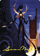 Ashiok, Wicked Manipulator Art Card (57/81) (Gold-Stamped Signature) [Wilds of Eldraine Art Series] - Destination Retro