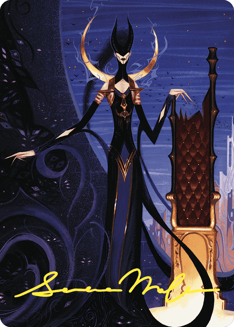 Ashiok, Wicked Manipulator Art Card (57/81) (Gold-Stamped Signature) [Wilds of Eldraine Art Series] - Destination Retro