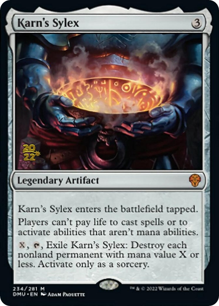 Karn's Sylex [Dominaria United Prerelease Promos] - Destination Retro