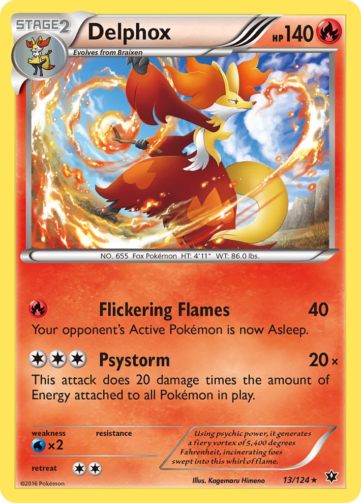 Delphox (13/124) (Theme Deck Exclusive) [XY: Fates Collide] - Destination Retro