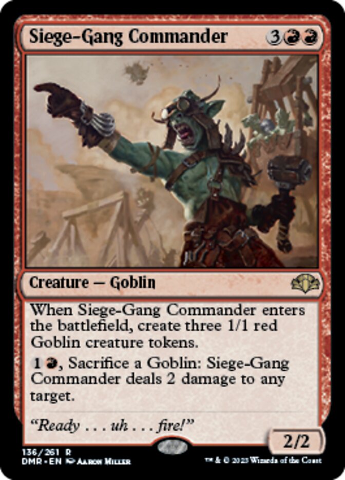 Siege-Gang Commander [Dominaria Remastered] - Destination Retro
