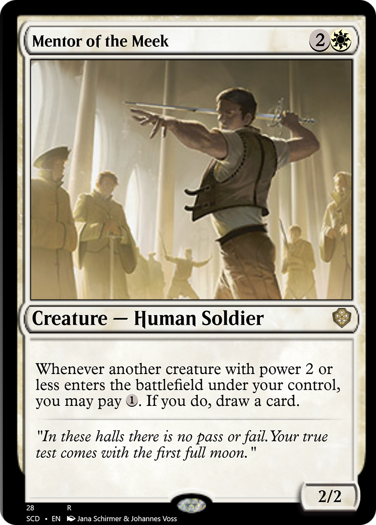 Mentor of the Meek [Starter Commander Decks] - Destination Retro