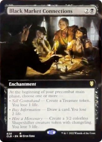 Black Market Connections (Extended Art) [Commander Legends: Battle for Baldur's Gate] - Destination Retro