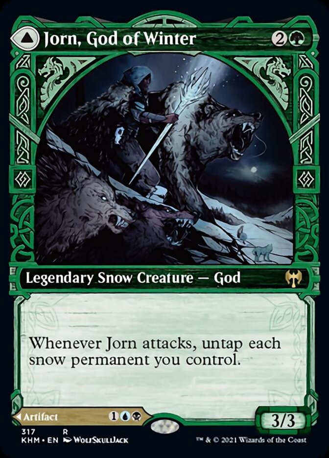 Jorn, God of Winter // Kaldring, the Rimestaff (Showcase) [Kaldheim] - Destination Retro