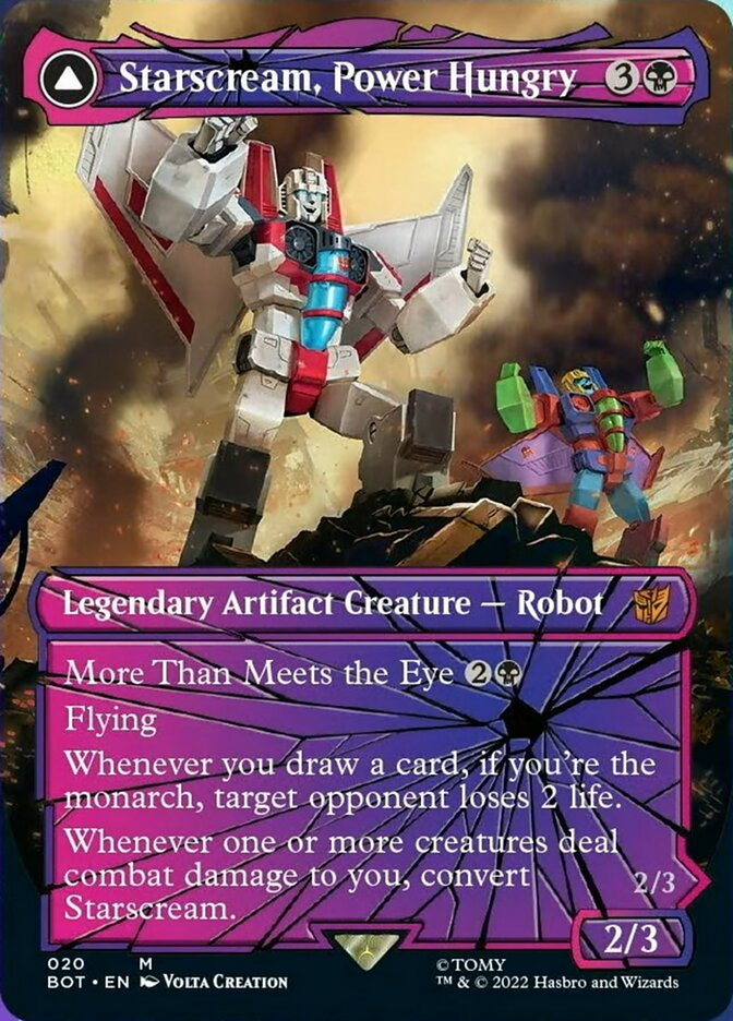 Starscream, Power Hungry // Starscream, Seeker Leader (Shattered Glass) [Universes Beyond: Transformers] - Destination Retro