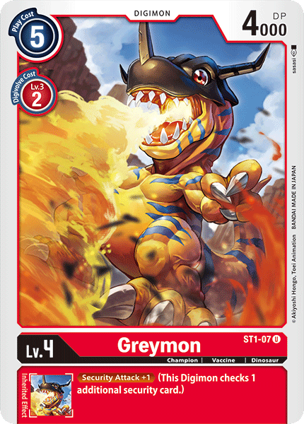 Greymon [ST1-07] [Starter Deck: Gaia Red] - Destination Retro