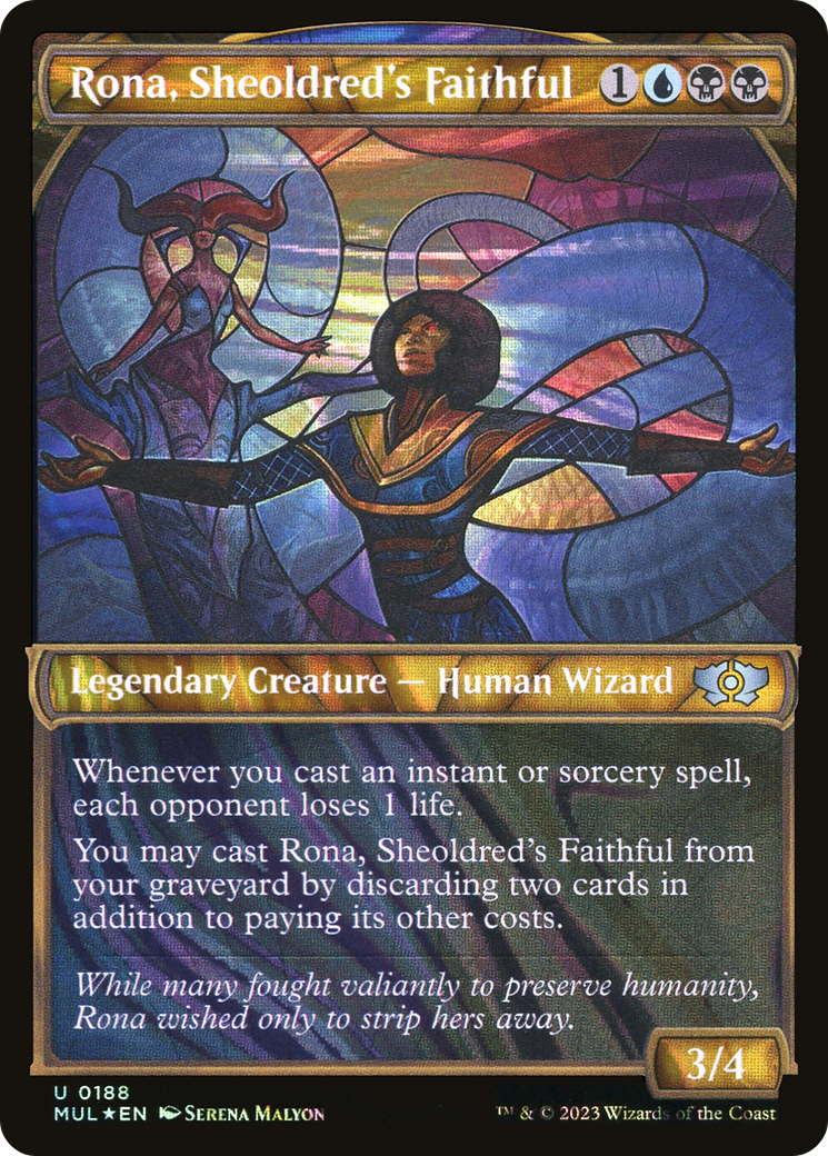 Rona, Sheoldred's Faithful (Halo Foil) [Multiverse Legends] - Destination Retro