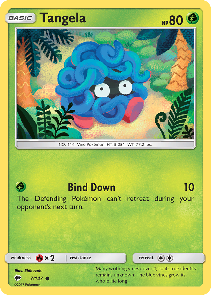 Tangela (7/147) [Sun & Moon: Burning Shadows] - Destination Retro