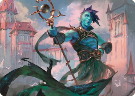 Haughty Djinn Art Card [Dominaria United Art Series] - Destination Retro