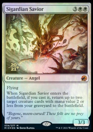 Sigardian Savior [Innistrad: Midnight Hunt Prerelease Promos] - Destination Retro