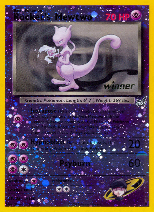 Rocket's Mewtwo (8) (Winner) [Best of Promos] - Destination Retro