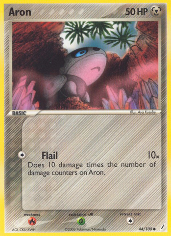 Aron (44/100) [EX: Crystal Guardians] - Destination Retro