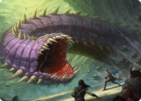 Purple Worm Art Card [Dungeons & Dragons: Adventures in the Forgotten Realms Art Series] - Destination Retro