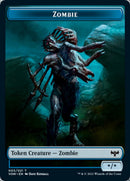 Zombie (008) // Zombie (005) Double-sided Token [Innistrad: Crimson Vow Tokens] - Destination Retro