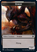 Demon // Demon Double-Sided Token [Starter Commander Decks] - Destination Retro