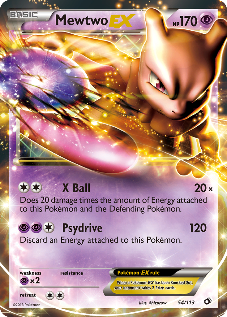 Mewtwo EX (54/113) [Black & White: Legendary Treasures] - Destination Retro