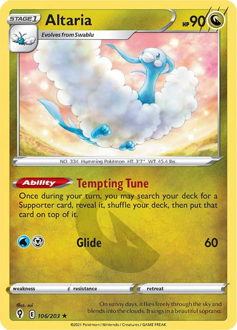 Altaria (106/203) [Sword & Shield: Evolving Skies] - Destination Retro