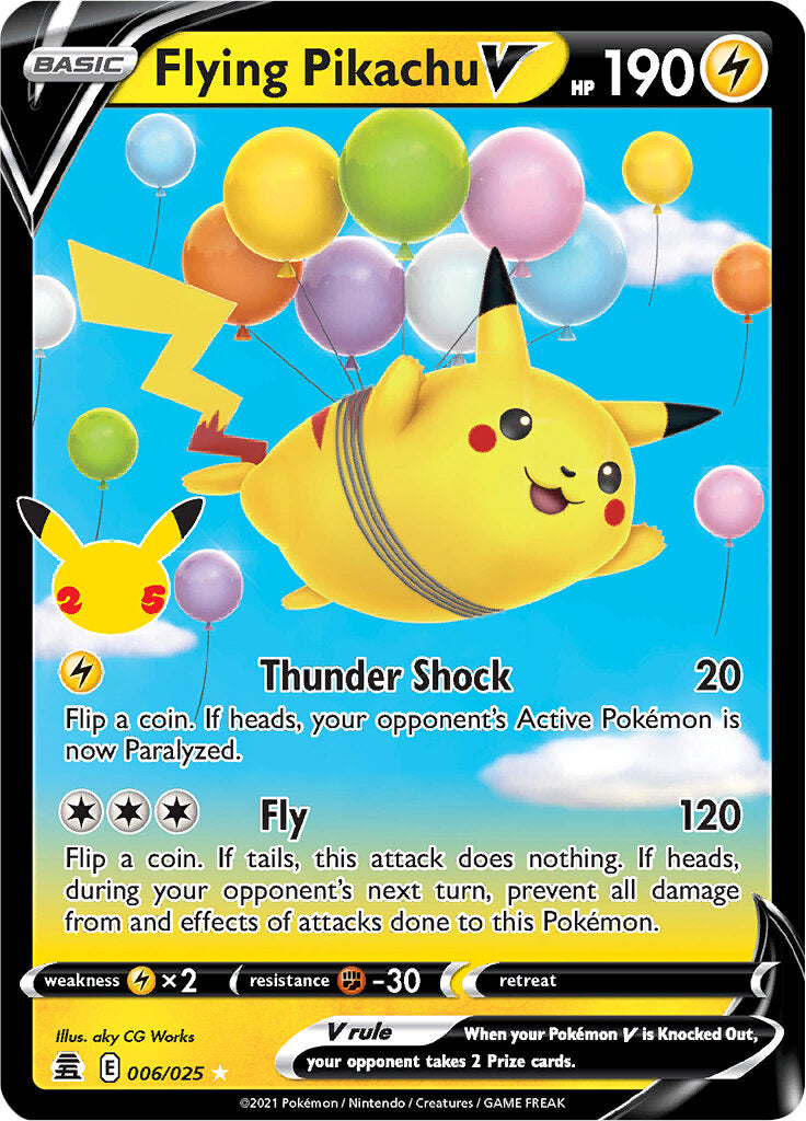 Flying Pikachu V (006/025) [Celebrations: 25th Anniversary] - Destination Retro