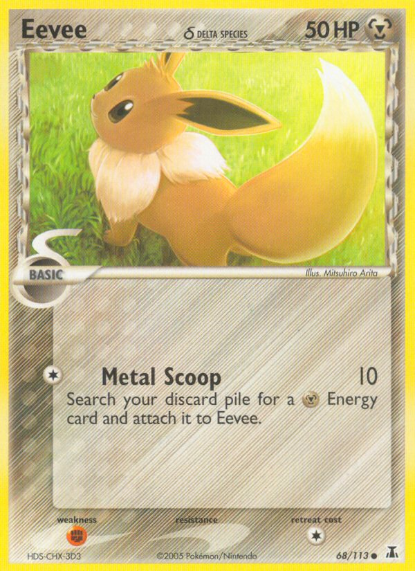 Eevee (68/113) (Delta Species) [EX: Delta Species] - Destination Retro