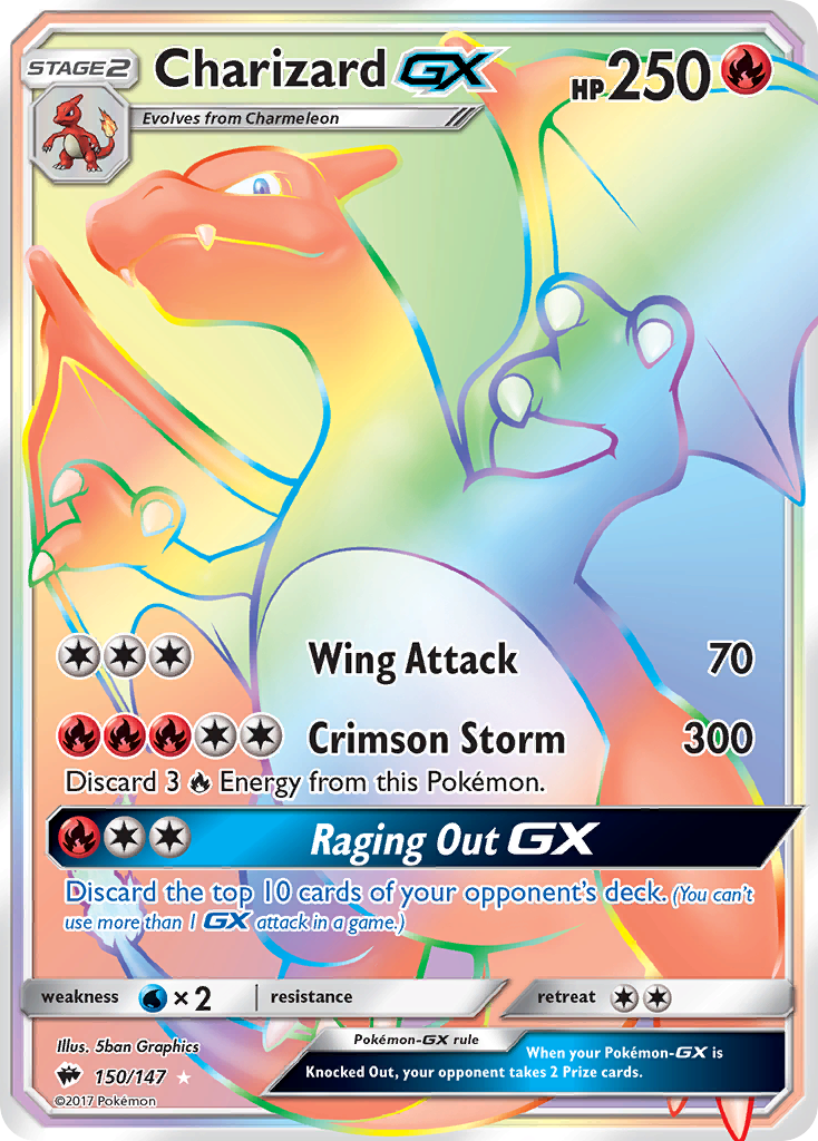 Charizard GX (150/147) [Sun & Moon: Burning Shadows] - Destination Retro
