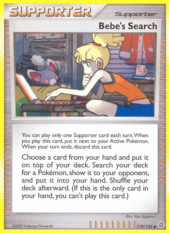 Bebe's Search (119/132) [Diamond & Pearl: Secret Wonders] - Destination Retro