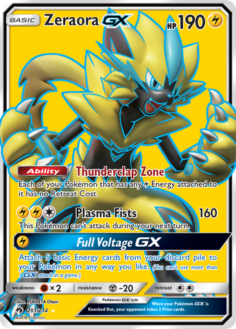 Zeraora GX (201/214) [Sun & Moon: Lost Thunder] - Destination Retro