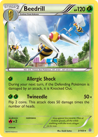 Beedrill (3/160) [XY: Primal Clash] - Destination Retro