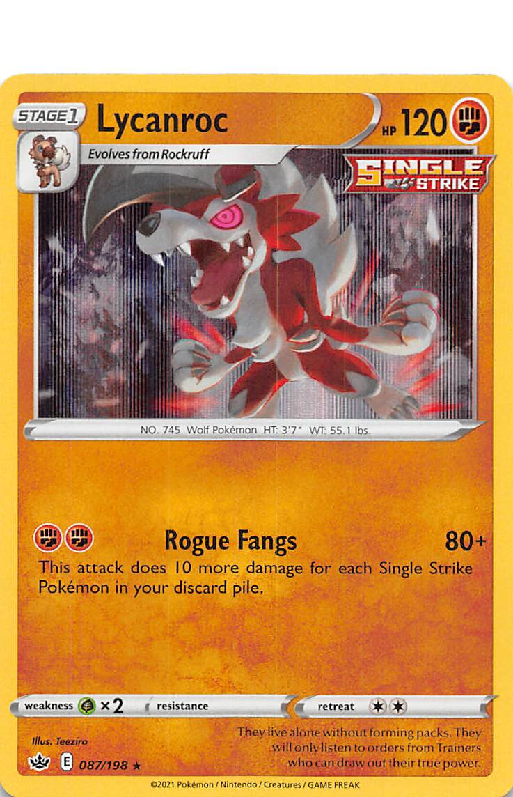 Lycanroc (087/198) [Sword & Shield: Chilling Reign] - Destination Retro