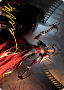 Bloodthirsty Adversary Art Card (Gold-Stamped Signature) [Innistrad: Midnight Hunt Art Series] - Destination Retro