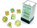 SUPPLIES - DICE - CHX 27555 - NEBULA SPRING/WHITE 7-DIE SET - Destination Retro