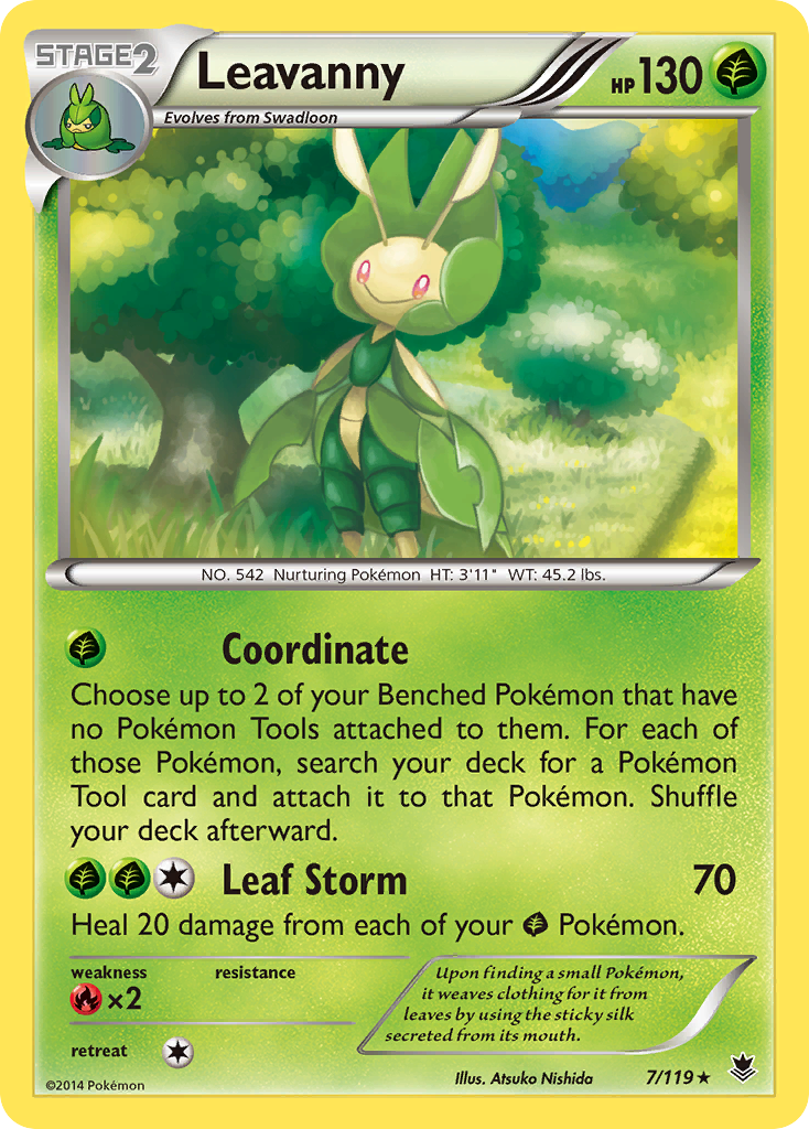 Leavanny (7/119) [XY: Phantom Forces] - Destination Retro