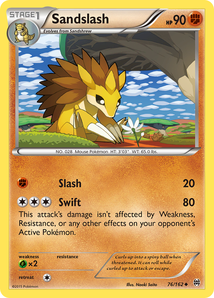 Sandslash (76/162) [XY: BREAKthrough] - Destination Retro