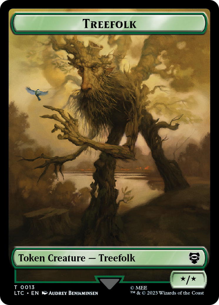 Treefolk // Food Token [The Lord of the Rings: Tales of Middle-Earth Commander Tokens] - Destination Retro