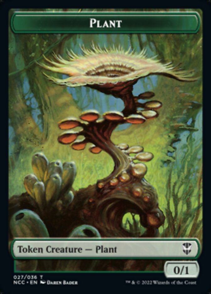 Plant // Beast Double-sided Token [Streets of New Capenna Commander Tokens] - Destination Retro