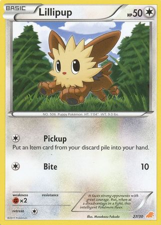 Lillipup (27/30) [Black & White: Trainer Kit] - Destination Retro
