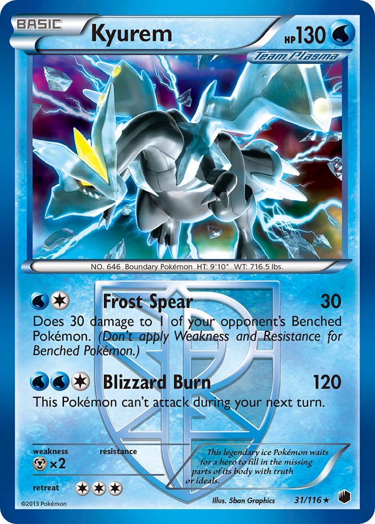 Kyurem (31/116) [Black & White: Plasma Freeze] - Destination Retro
