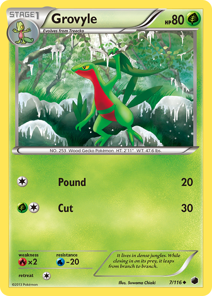 Grovyle (7/116) [Black & White: Plasma Freeze] - Destination Retro