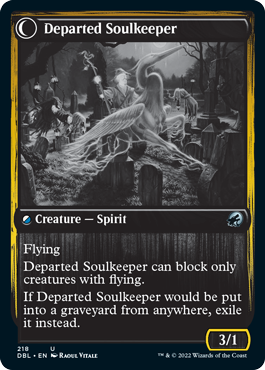 Devoted Grafkeeper // Departed Soulkeeper [Innistrad: Double Feature] - Destination Retro