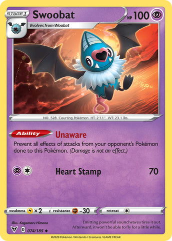 Swoobat (74) [Sword & Shield: Vivid Voltage] - Destination Retro